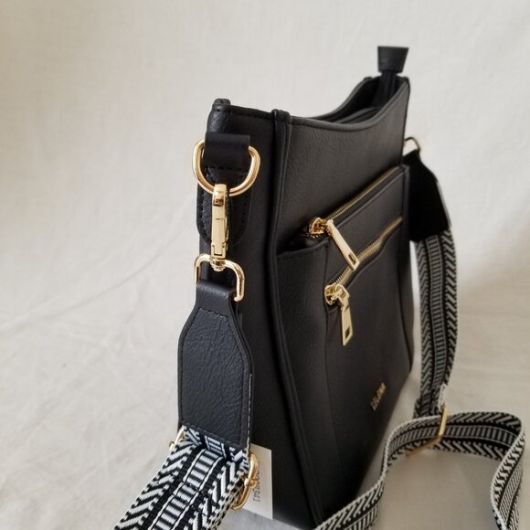 NWT! Telena Faux Leather Purse Shoulder Crossbody Bag w/Detachable Woven Strap - Picture 4 of 10